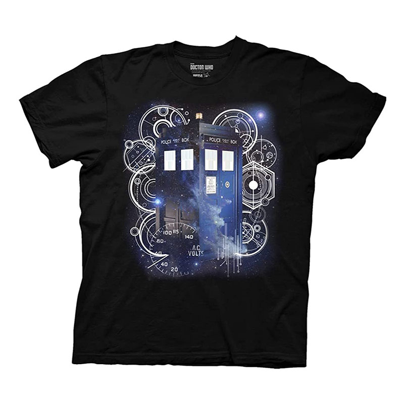 Doctor WHO Tardis Space Tech Adult T-Shirt