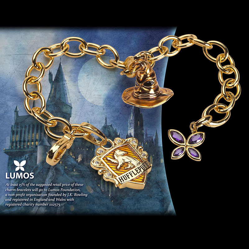 Lumos Hufflepuff Charm Bracelet Harry Potter