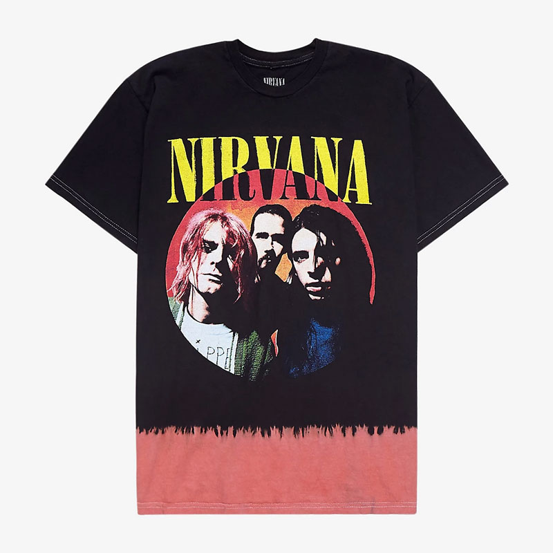Nirvana Photo Dip-Dye T-Shirt